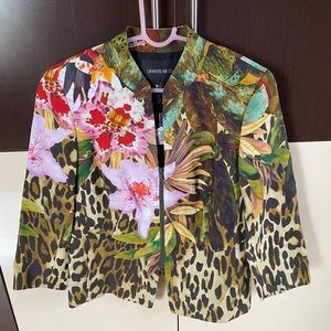 Lafayette 148 New York Printed Linen Jacket